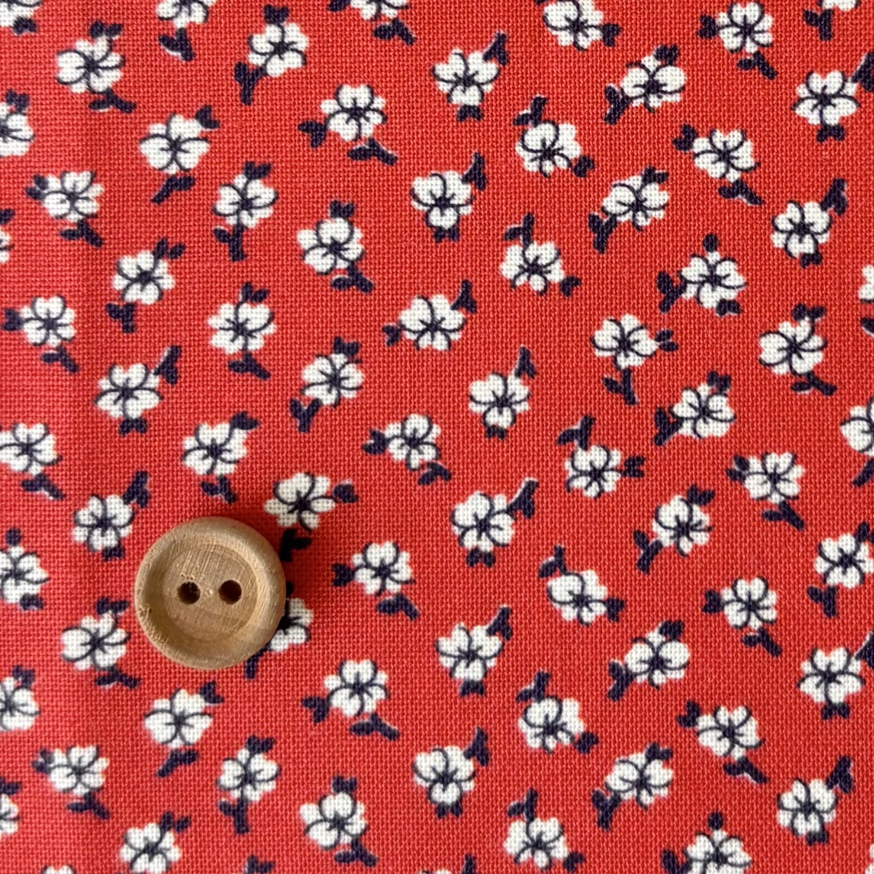 16-0284E   pantry 30's collection  スモールフラワーズ   red
