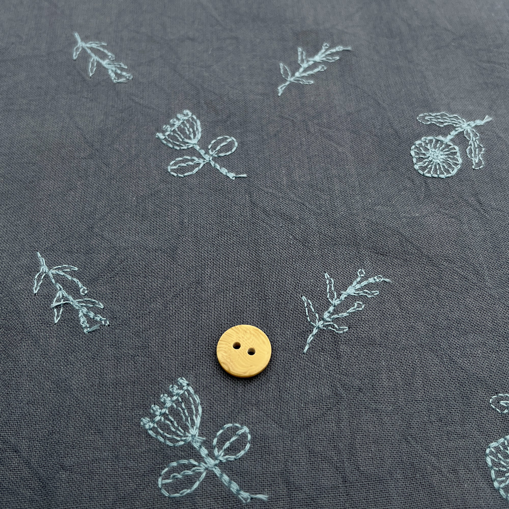textile pantry　JUNKO MATSUDA　刺繍　コットンシーチング