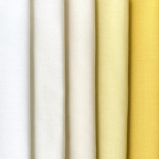 Quilter's color palette  ホワイト-イエロー系5色セット