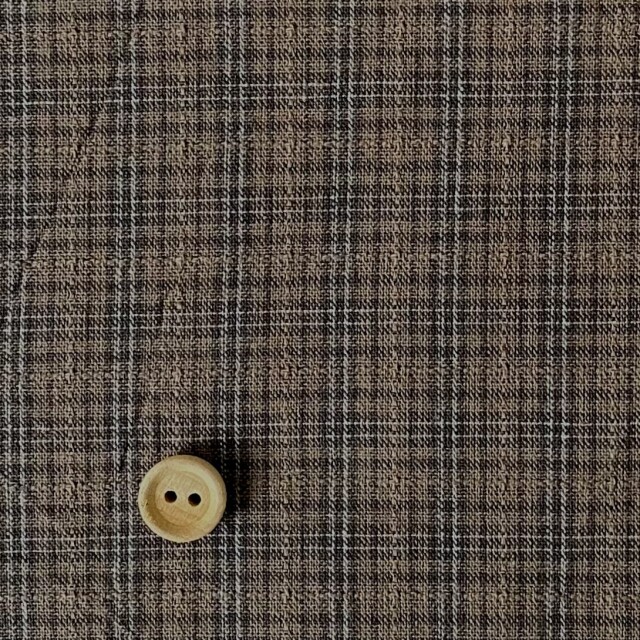 Y25-0242F アクセントラインチェック darkbrown