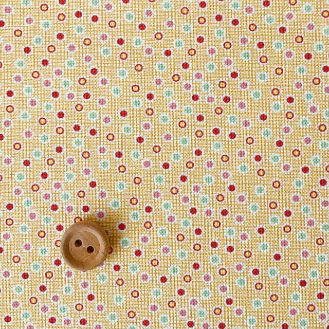 16-0244C  30's collection カラフルミニドット yellow