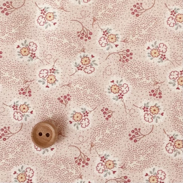 16-0265B  Antique pattern   点描＆フラワー  pink