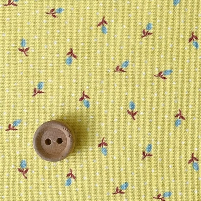 16-0268E  Antique pattern  ミニつぼみ  yellow