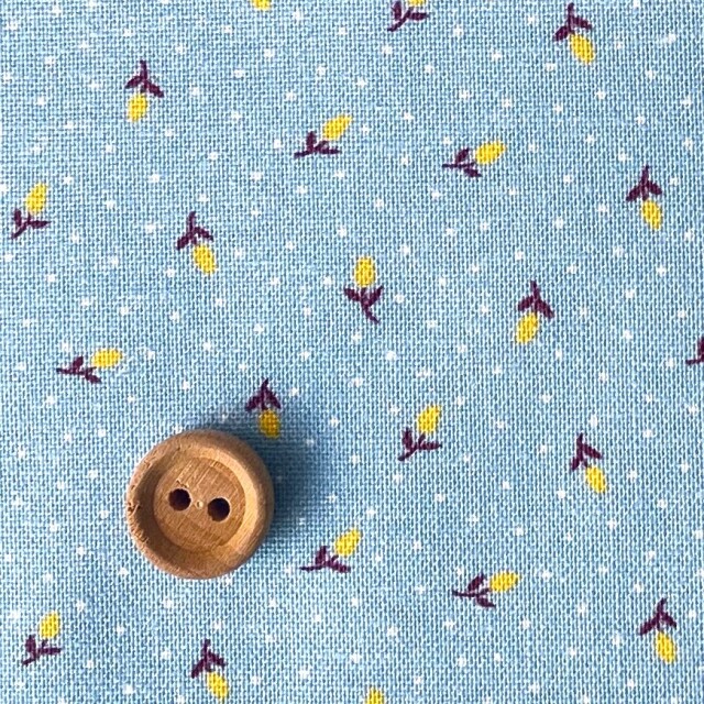 16-0268F  Antique pattern  ミニつぼみ  blue