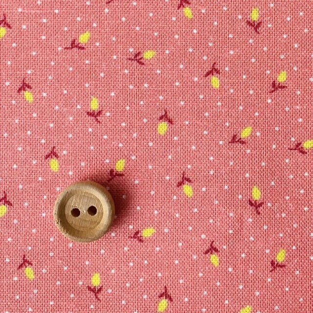 16-0268G  Antique pattern  ミニつぼみ  coralpink
