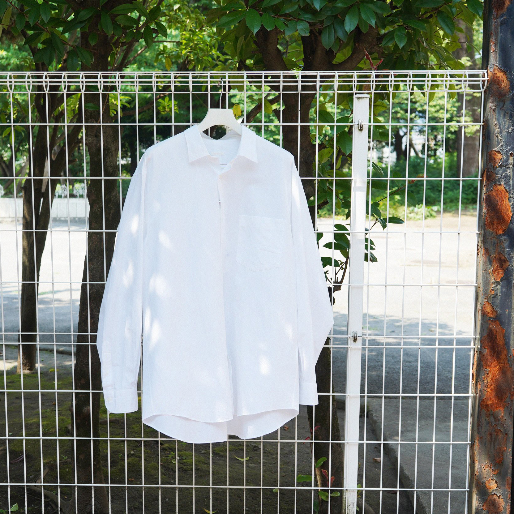 希少サイズ 19ss COMOLI コモリ コモリシャツ (WHITE) うるさ 4