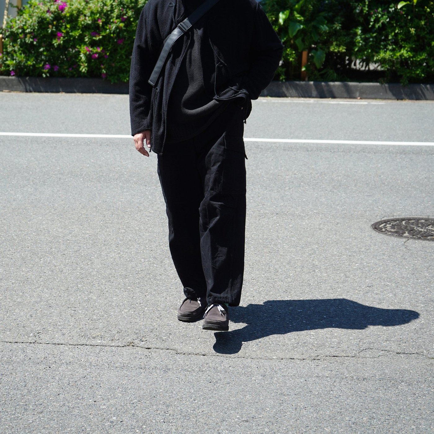 かわいい! 23ss comoli コモリ ブラックデニム B.D.Uパンツ BDU