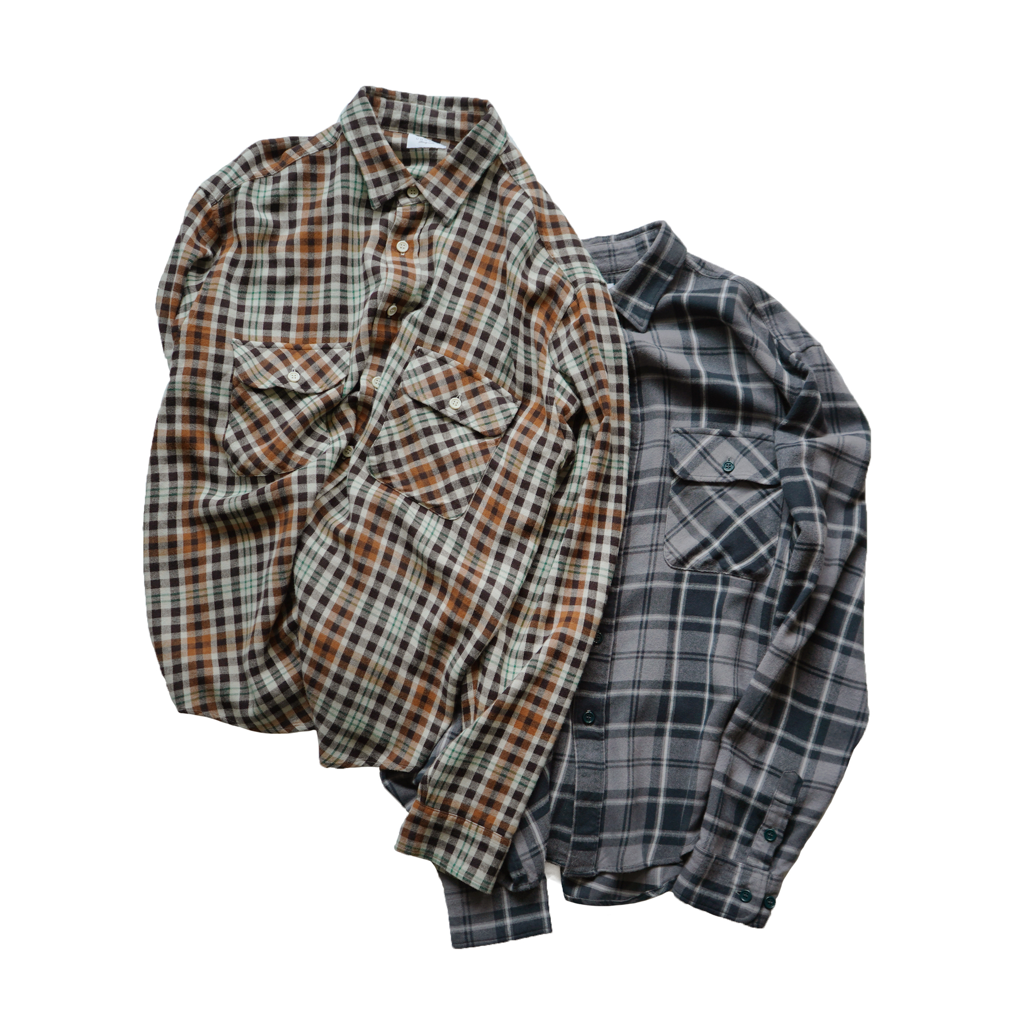UNUSED Rayon check shirt