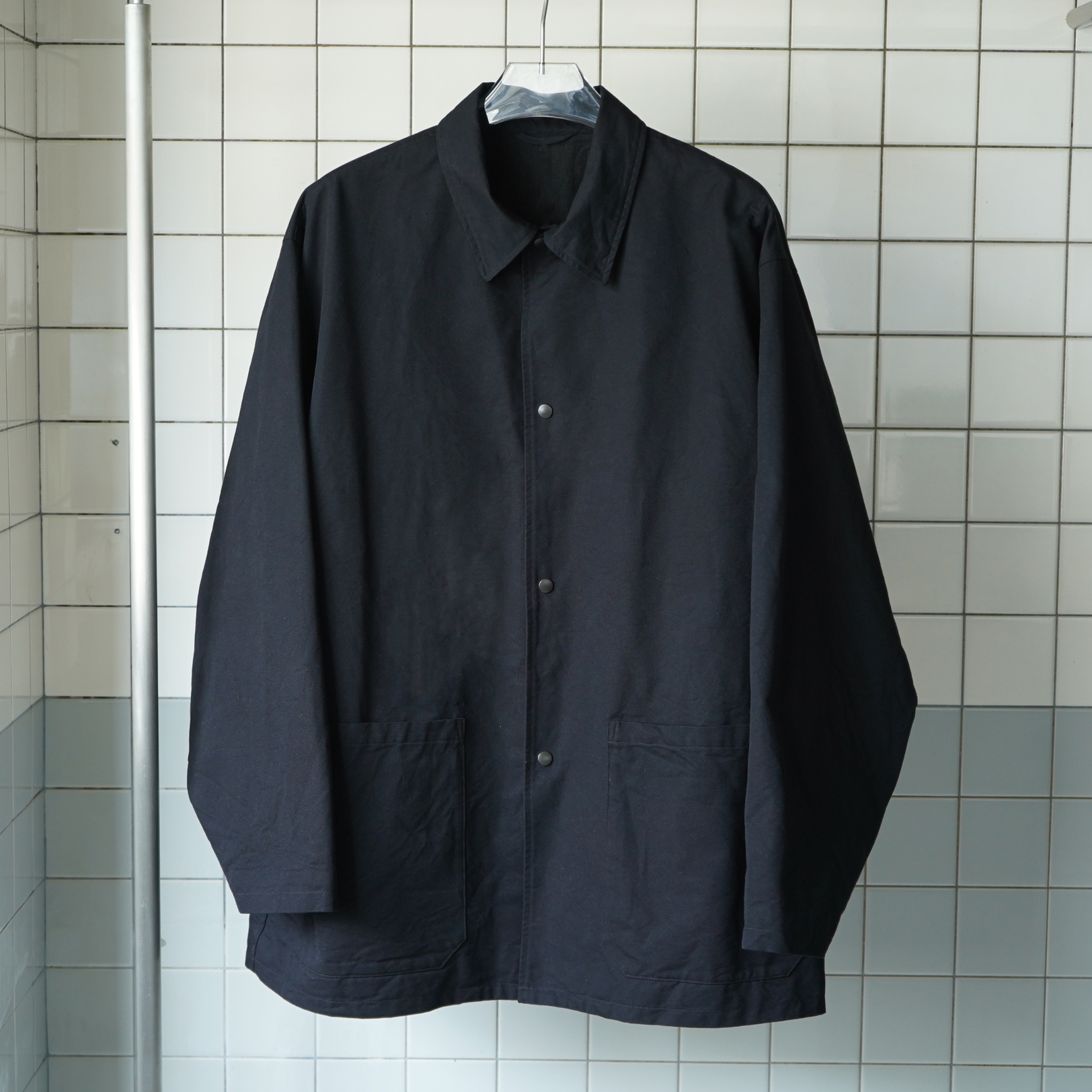 COMOLI ポストワークツイル ジャケット BLACK