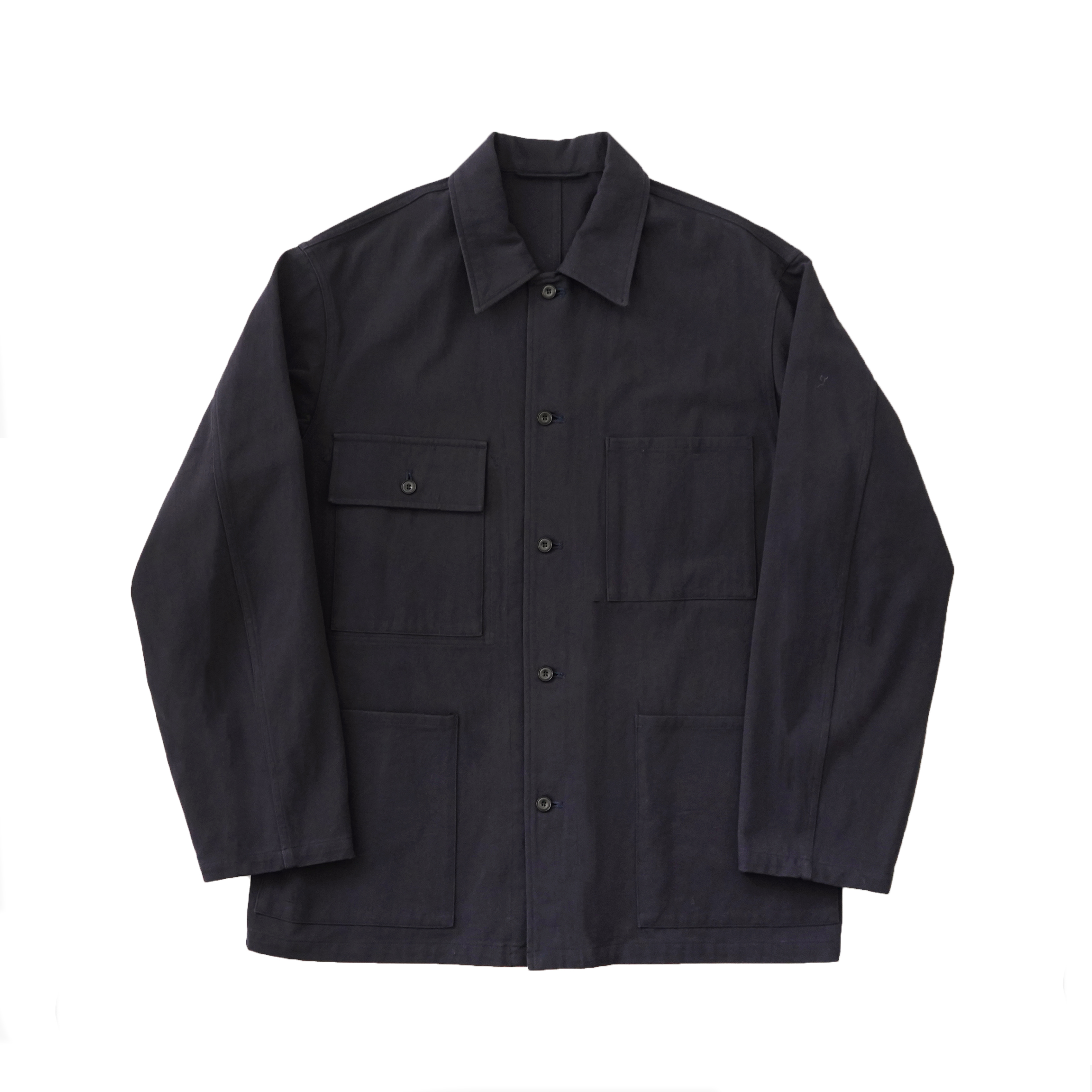 awasa hard twist cotton twill utility shirt jacket