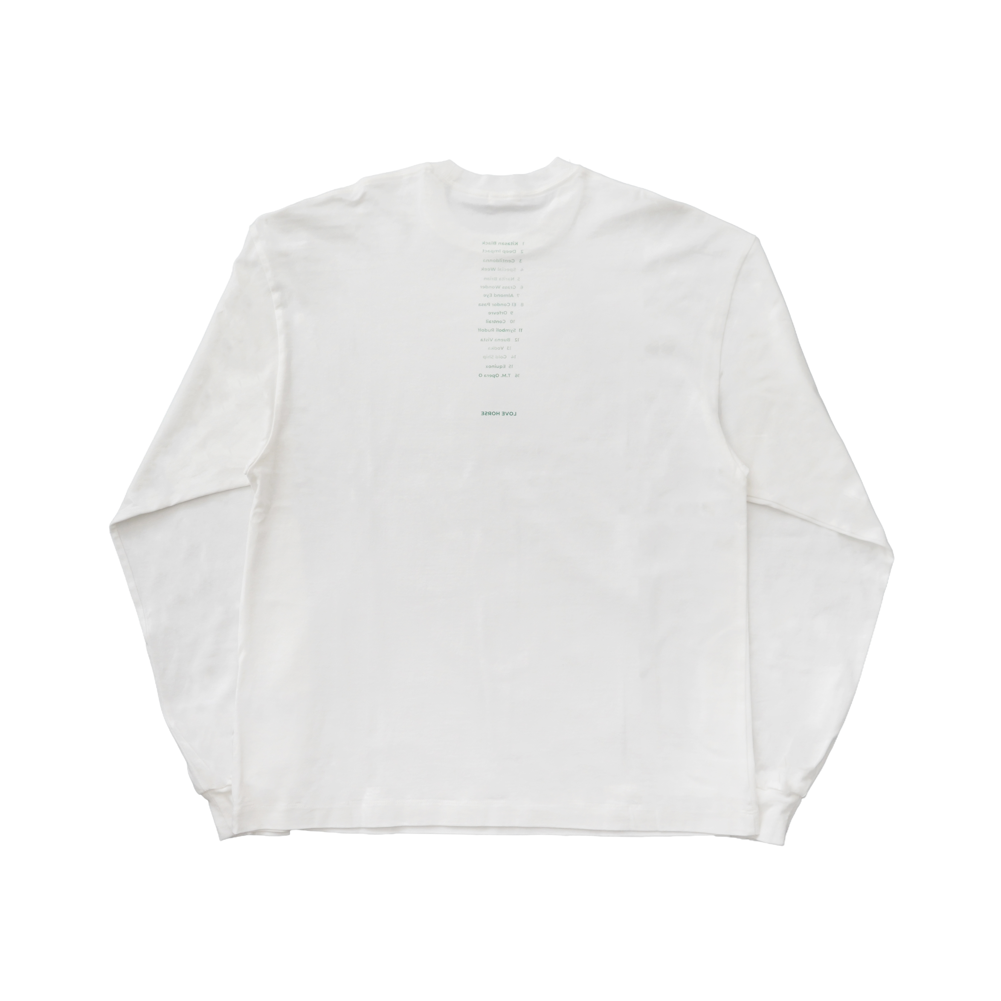 awasa "LOVE HORSE" print long sleeve t-shirts