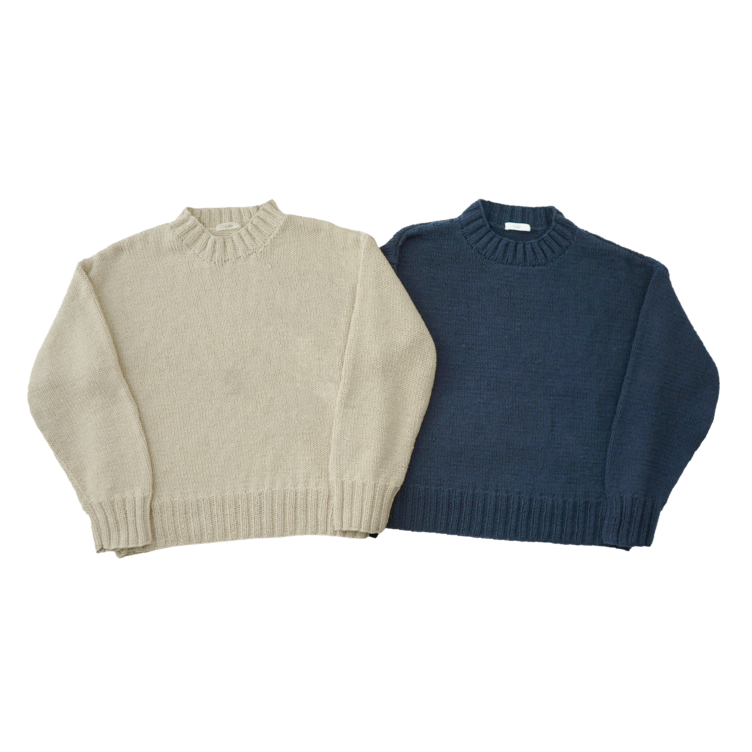 Cale cotton hand knit p/o