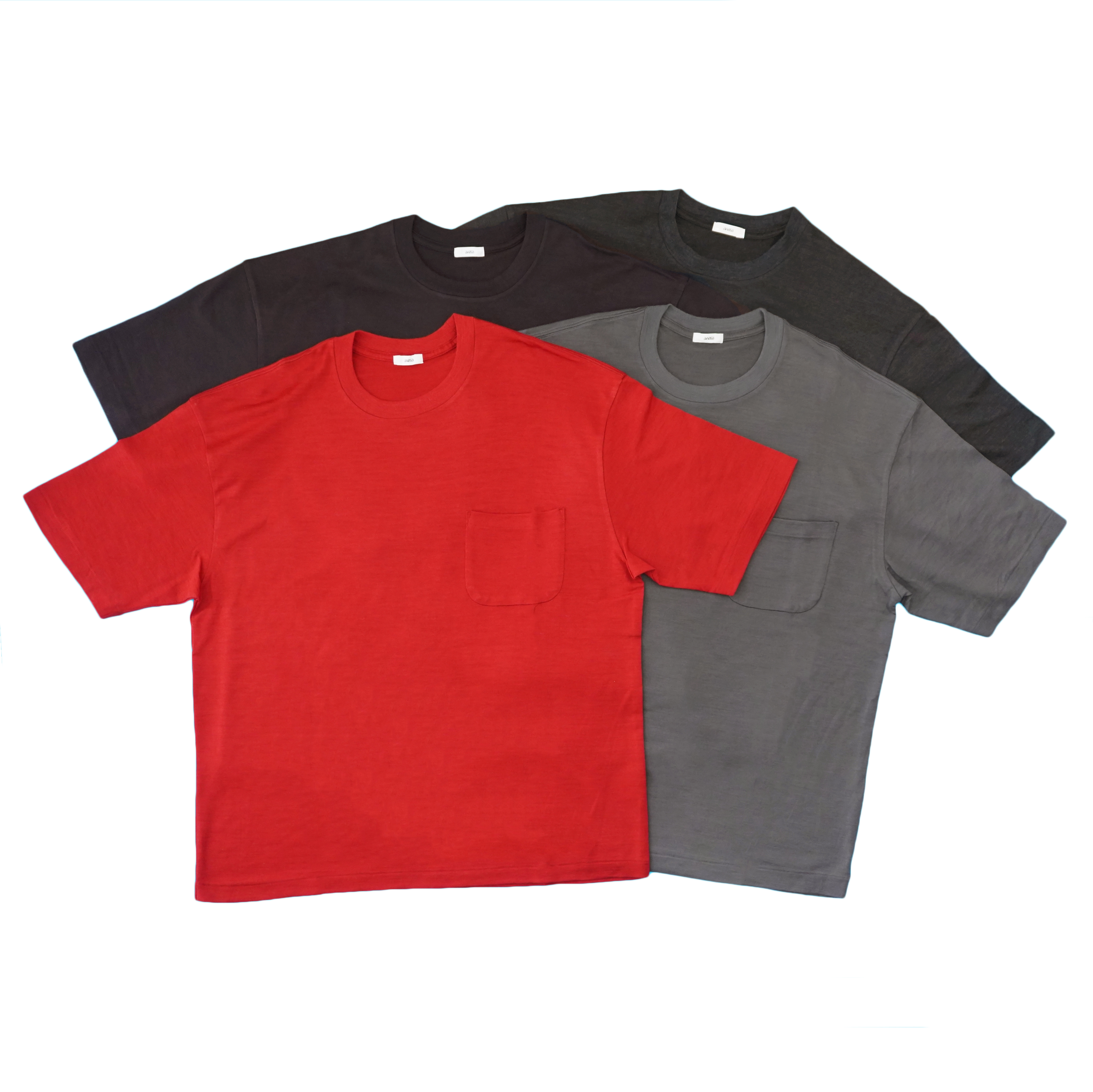 awasa super 100's wool t-shirts