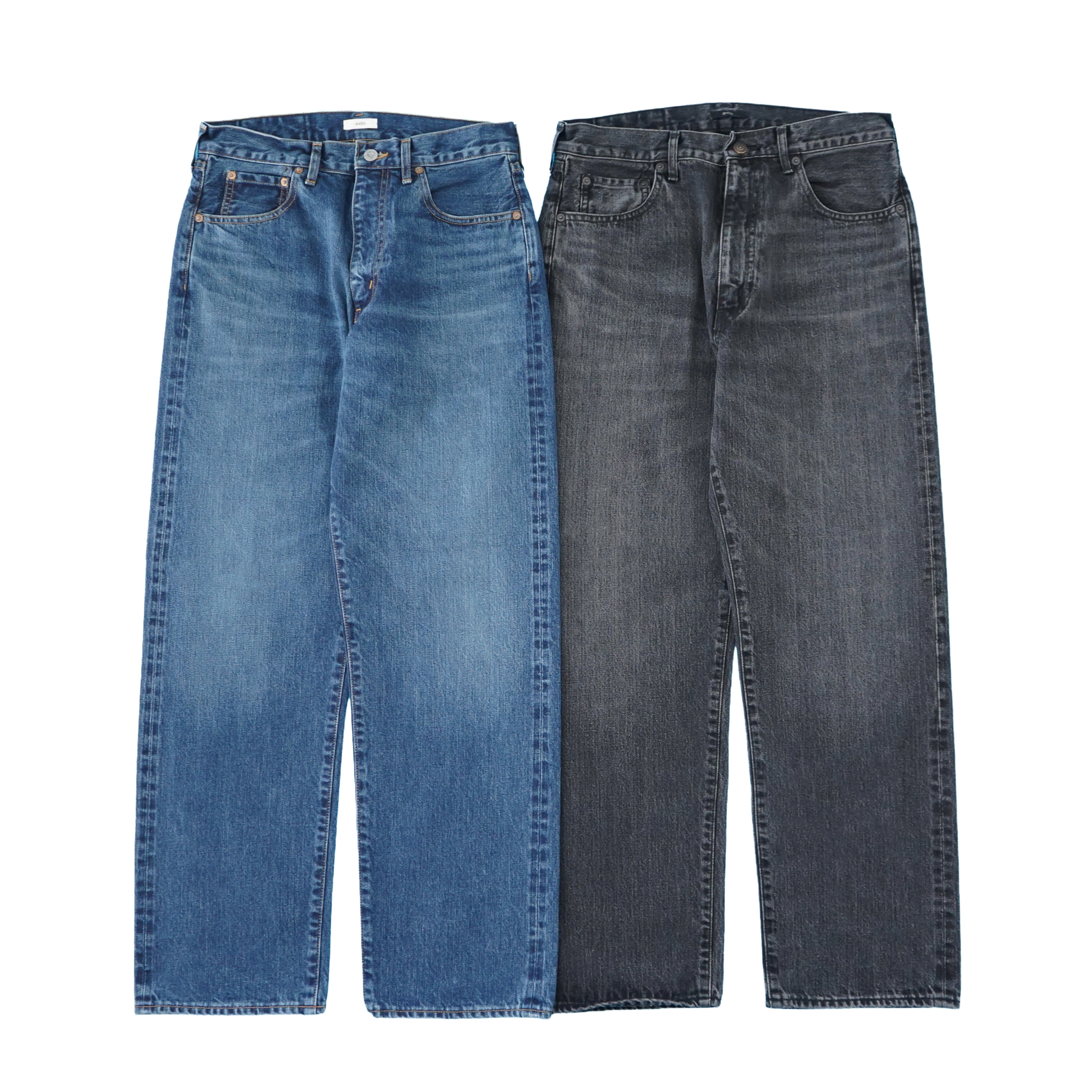 awasa selvage denim 5 pocket straight pants