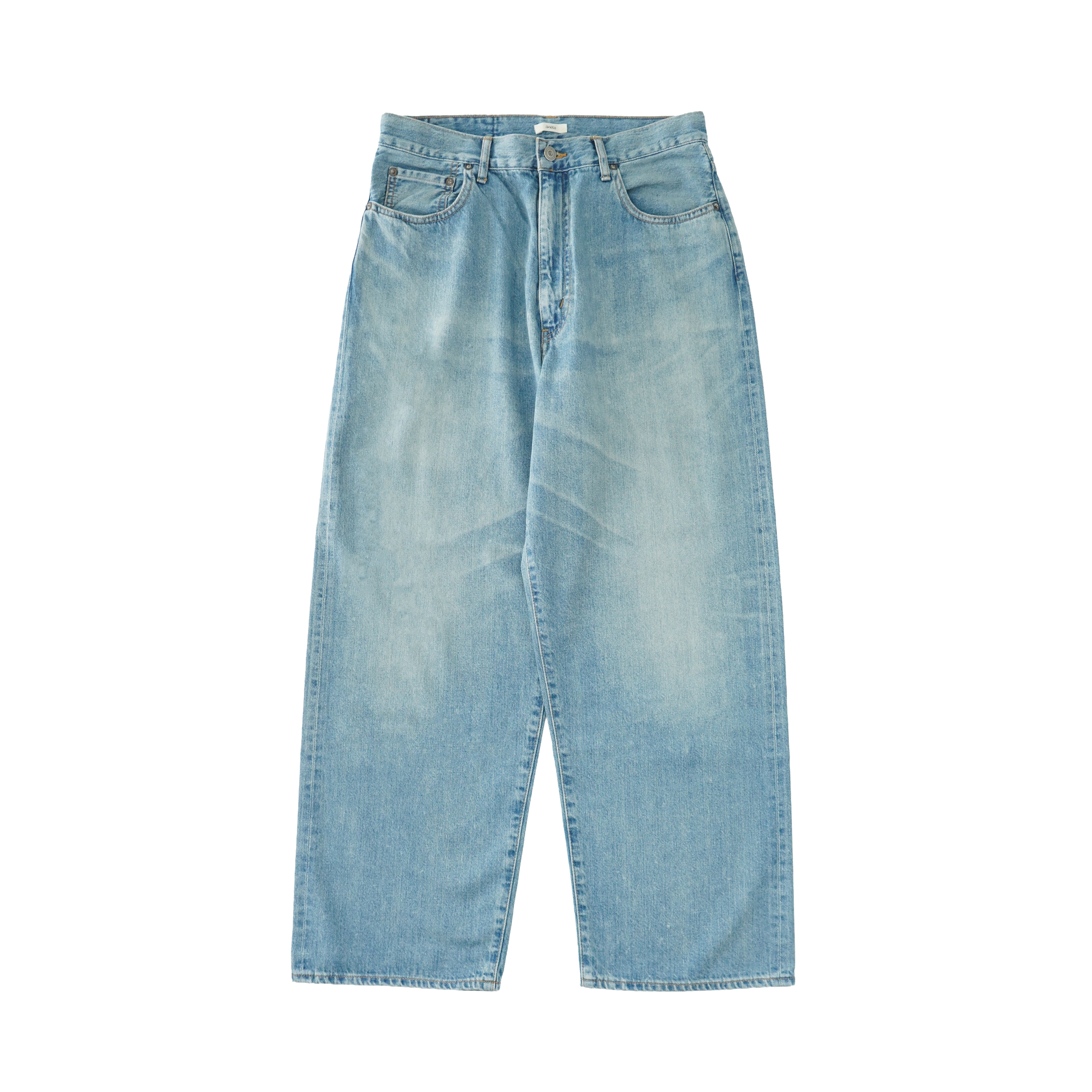 awasa selvage light oz denim 5 pocket wide pants