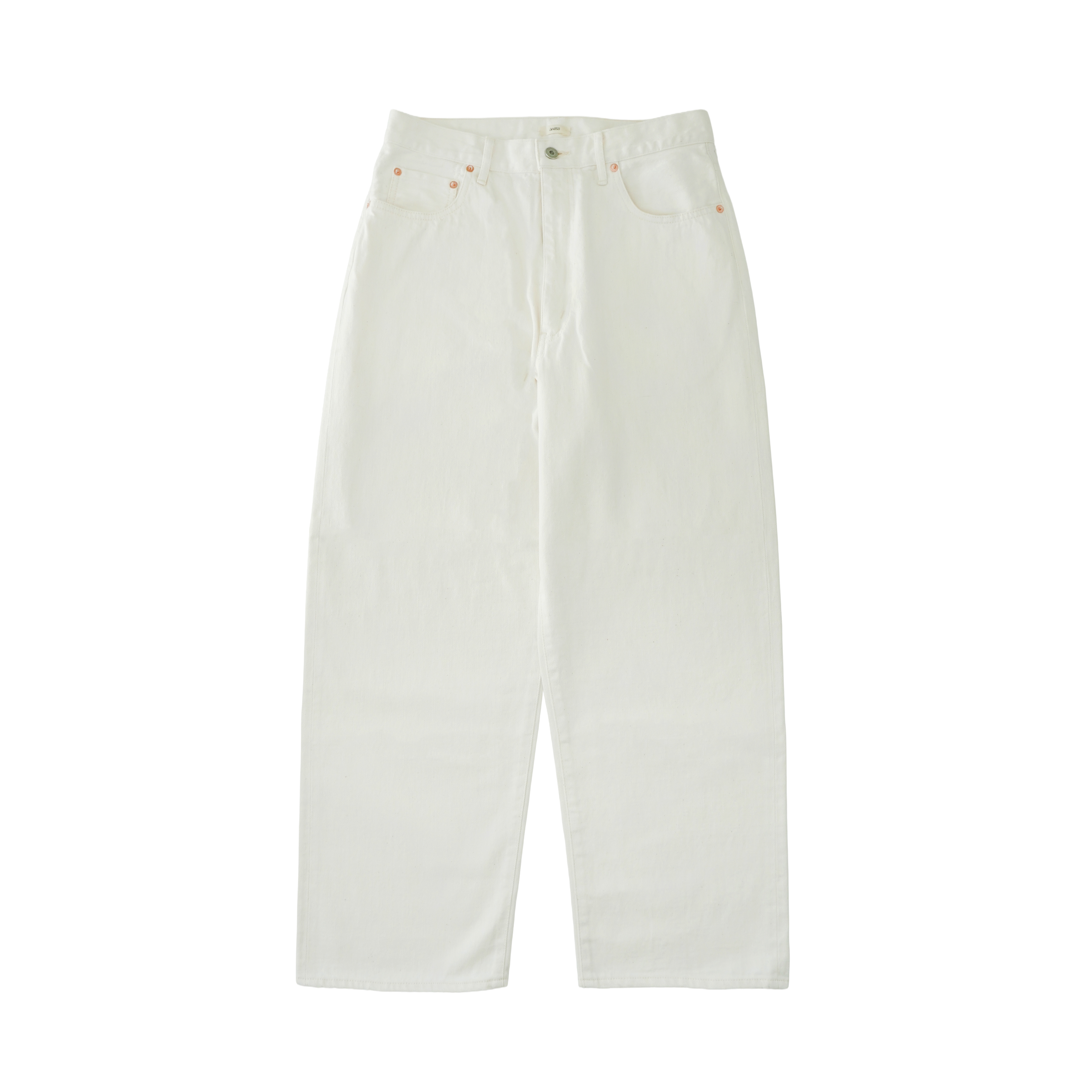 awasa selvage light oz denim 5 pocket wide pants