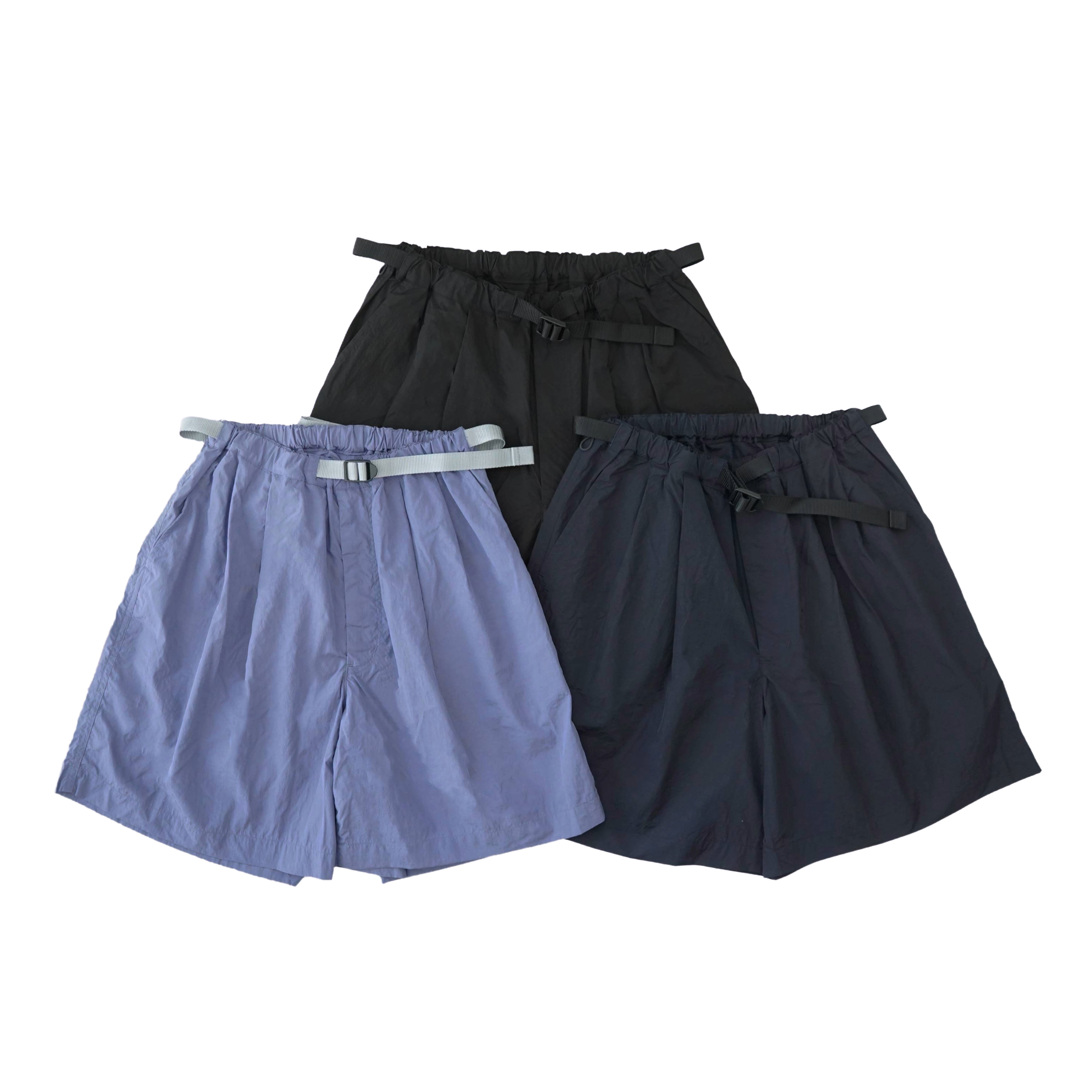 Be prepared 2tuck nylon shorts