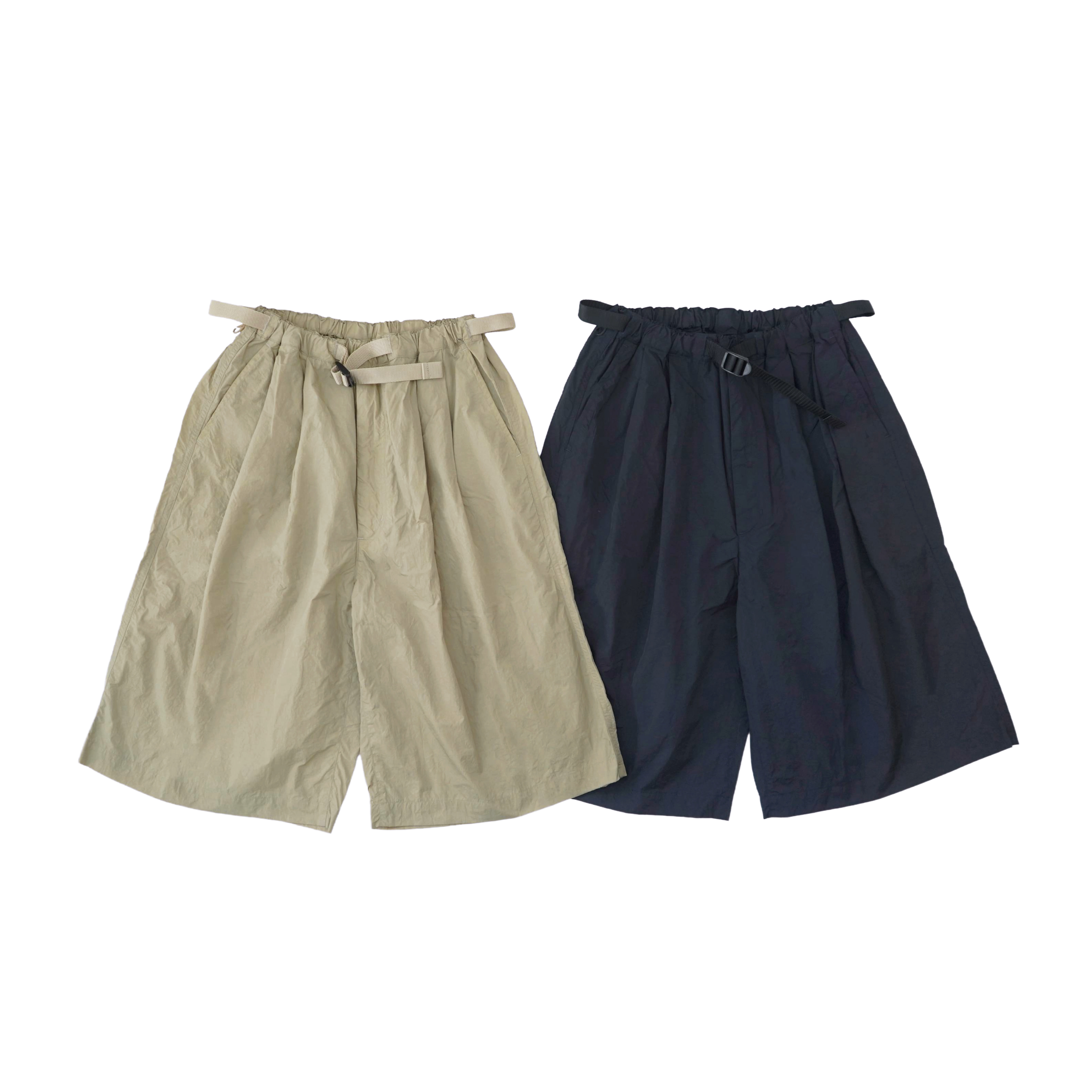 Be prepared 2tuck nylon half pants