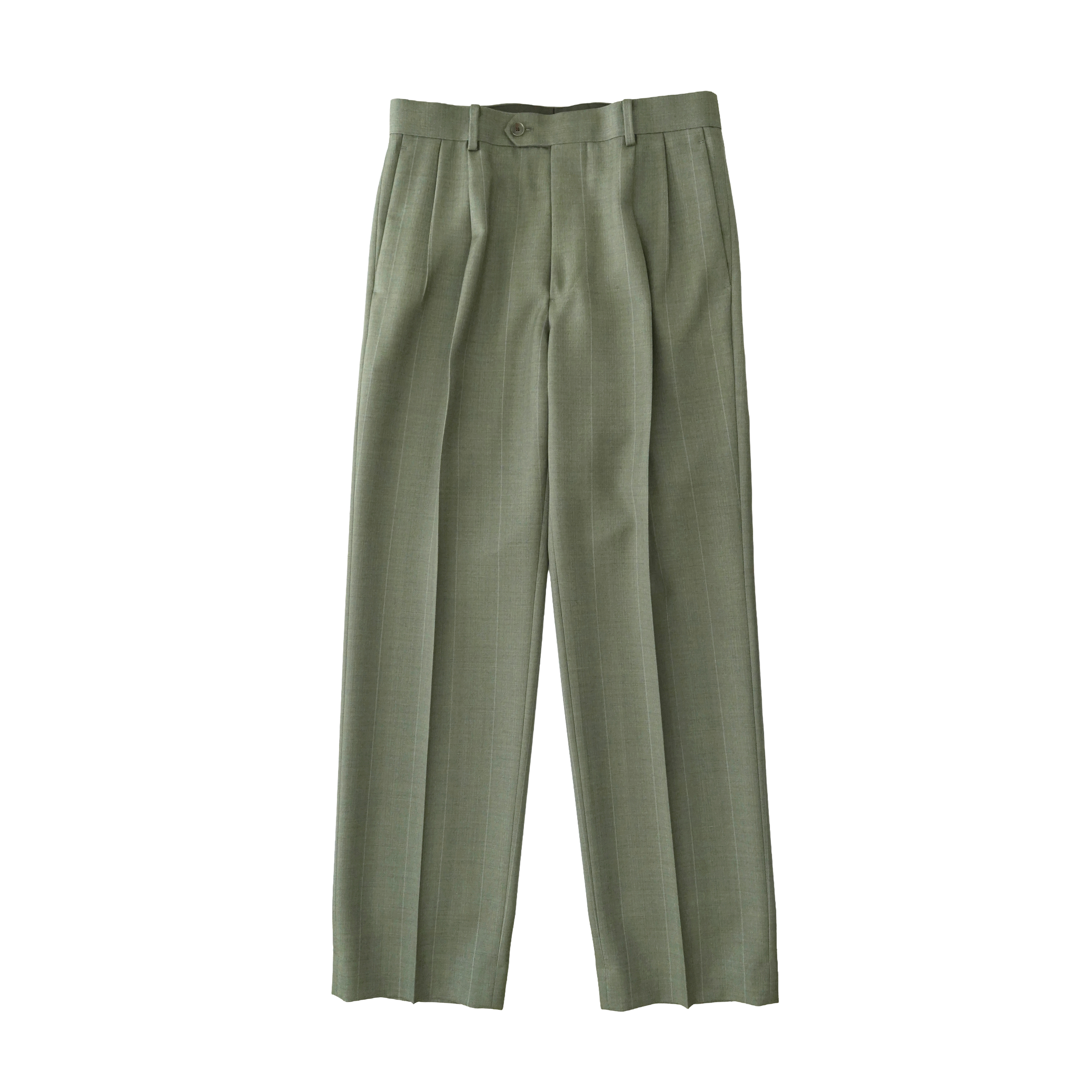 AURALEE BLUEFACED WOOL TWO-TUCK SLACKS