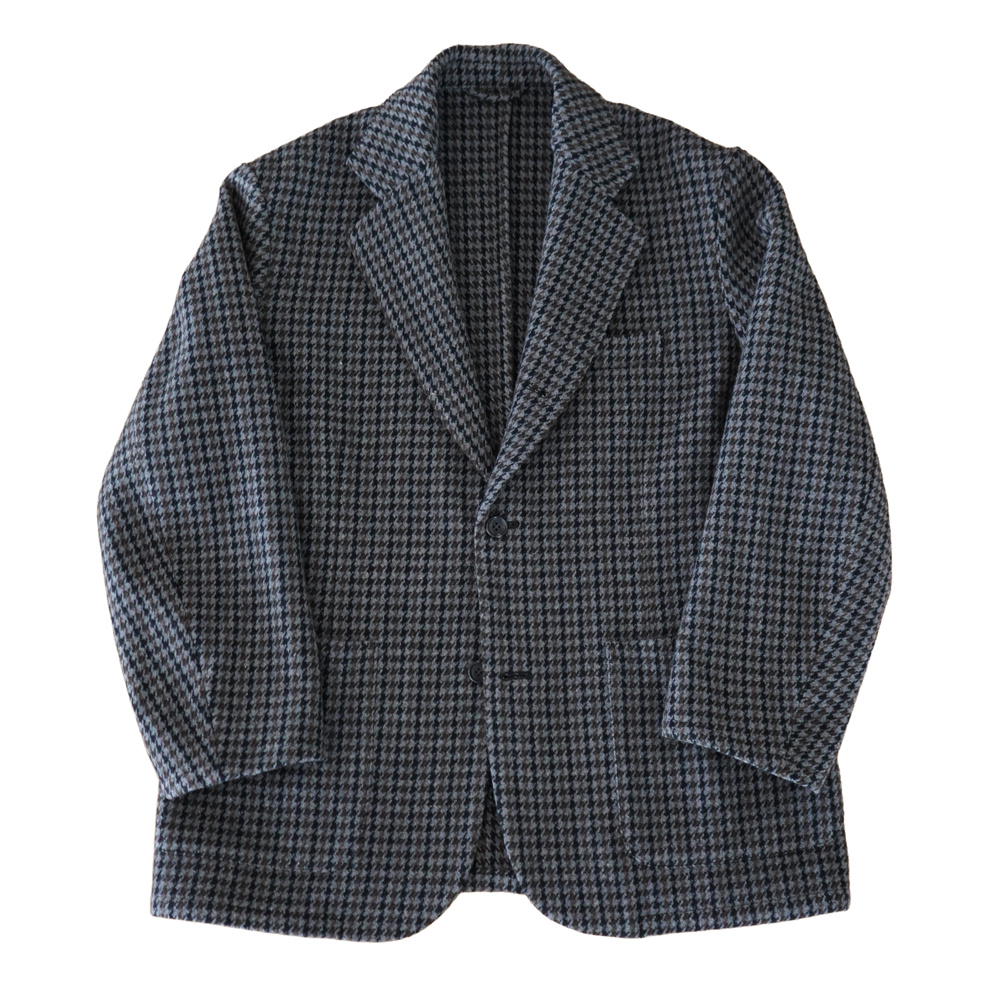 awasa ガンクラブチェック 3Bジャケット gray check