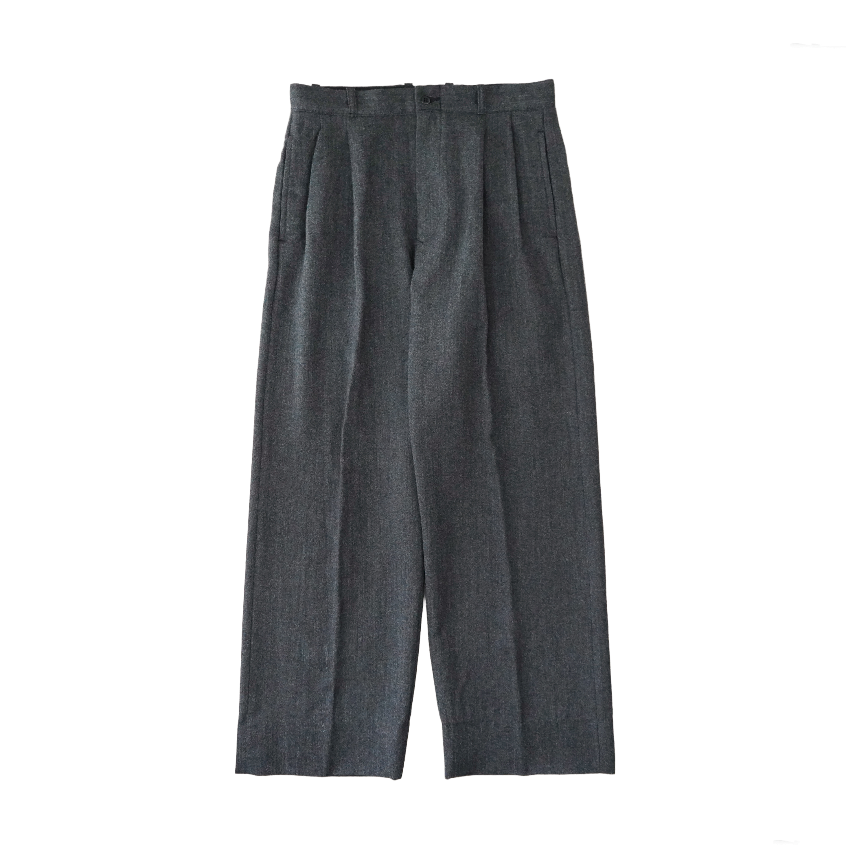 BAUTH WOOL 2TUCK TROUSERS