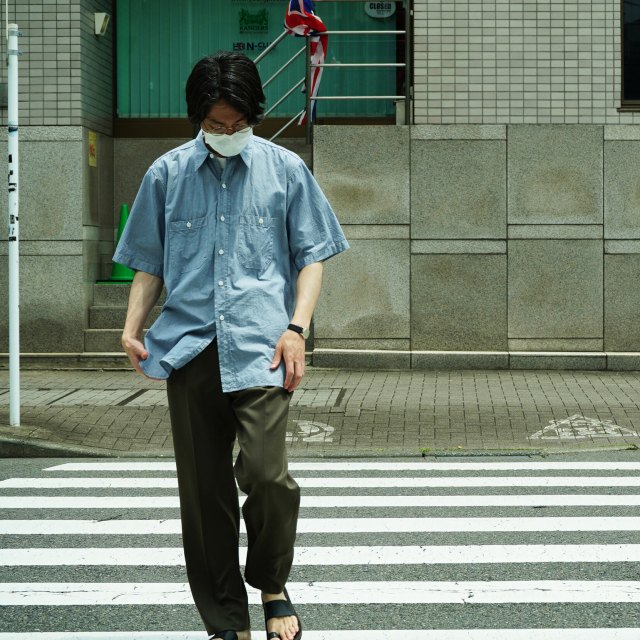 2022超人気2022超人気KAPTAIN SUNSHINE 22SS WORK SHIRT ECRU 40