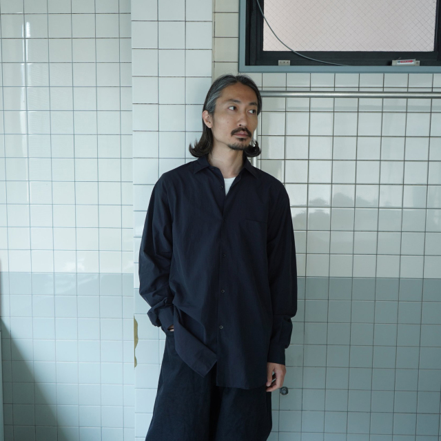 COMOLI コモリシャツ NAVY