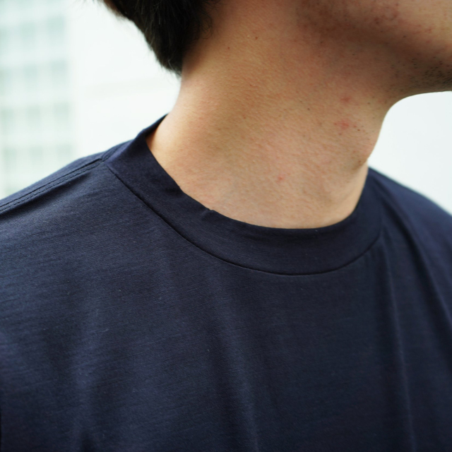 COMOLI サマーウール 長袖クルー NAVY 新座店 COMOLI サマーウール長袖クルー NAVY,3 Tシャツ/カットソー(七分/長袖)