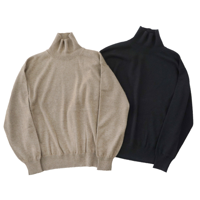 AURALEE BABY CASHMERE KNIT TURTLE