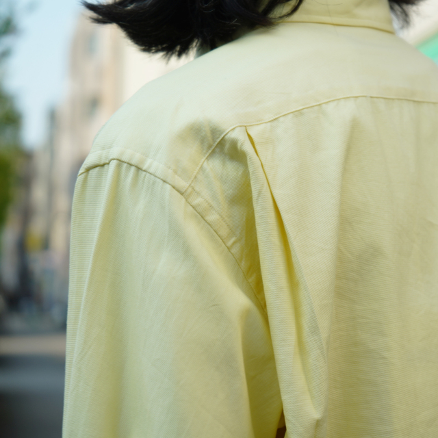 KAPTAIN SUNSHINE Relaxed Polocollar Shirt YELLOW