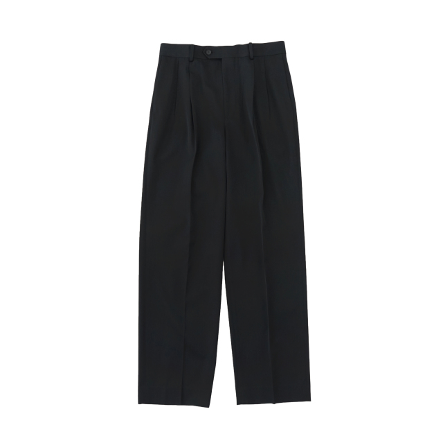 AURALEE LIGHT WOOL MAX GABARDINE TWO-TUCK SLACKS