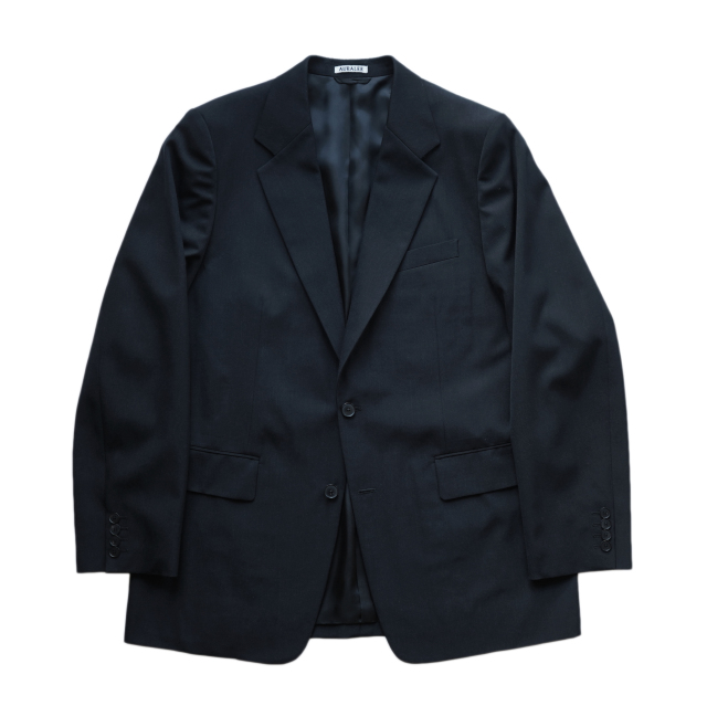AURALEE LIGHT WOOL MAX GABARDINE JACKET TOP BLACK