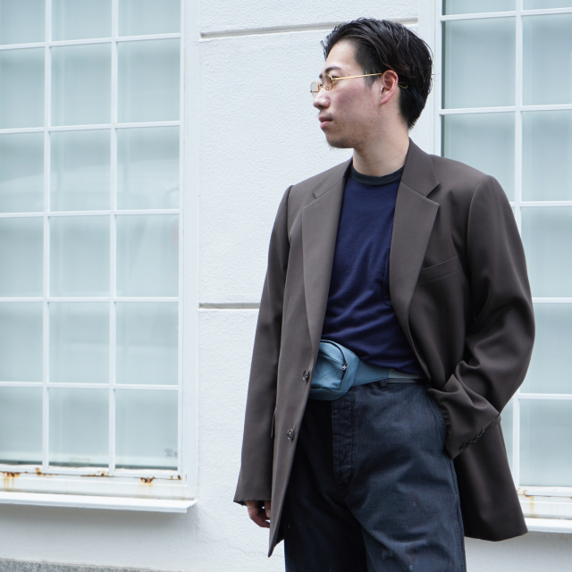 AURALEE LIGHT WOOL MAX GABARDINE JACKET