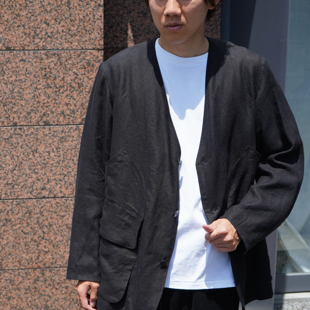 COMOLI カナパ ハンティングジャケット BLACK