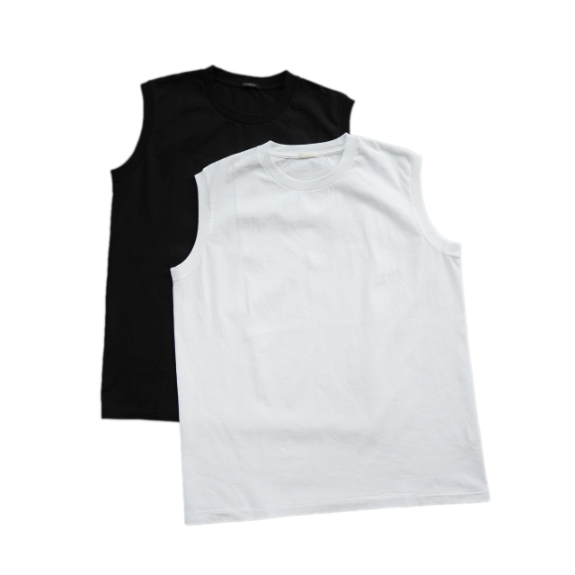 COMOLI コットンジャージ ノースリーブ