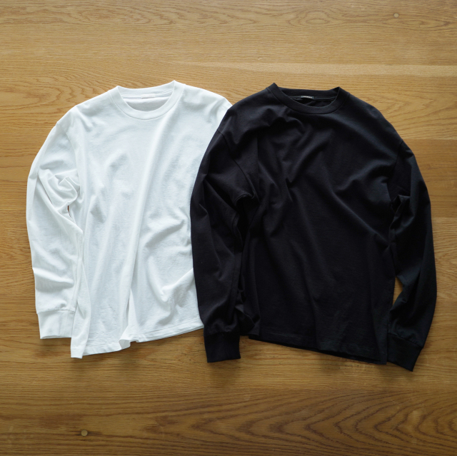 5091【美品】COMOLI 長袖Tシャツ 胸ポケット 23SS　2023年 紺 5091【美品】COMOLI 長袖Tシャツ 胸ポケット 23SS 2023年 紺