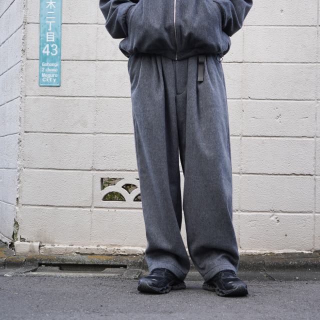 Be prepared wool / cashmere 2tuck pants