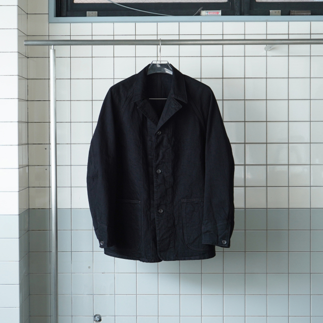 24SS COMOLI デニムワークジャケット ブラック サイズ1 COMOLI コモリ デニムワーク ジャケットブラック224SS