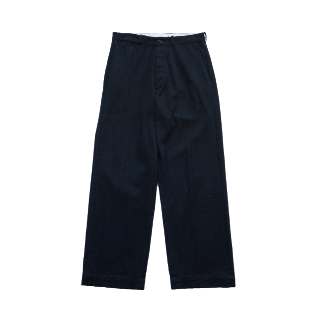 BAUTH BLACK TWILL TROUSERS BLACK
