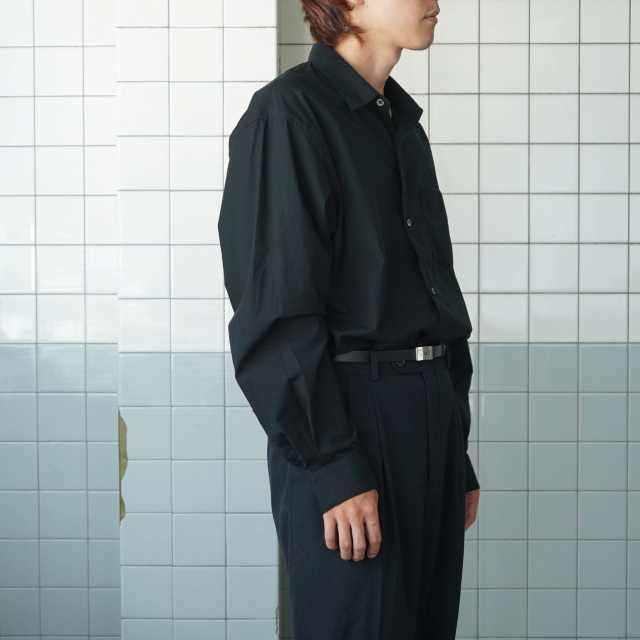awasa regular collar shirt black