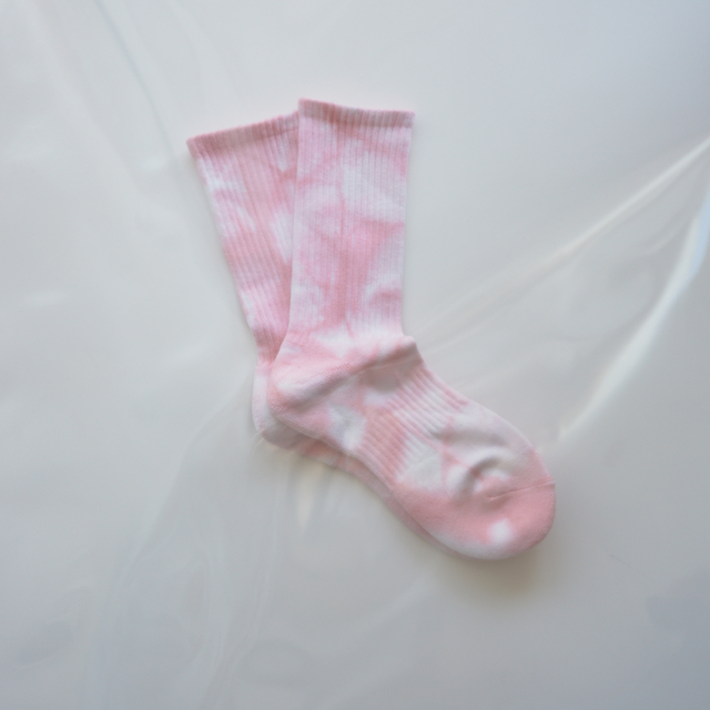 awasa tube socks tie dye (pink)