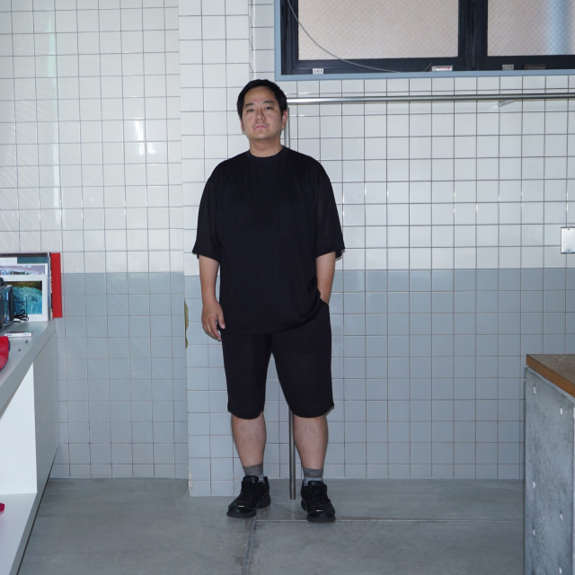 COMOLI ウールメッシュ ショーツ CHARCOAL