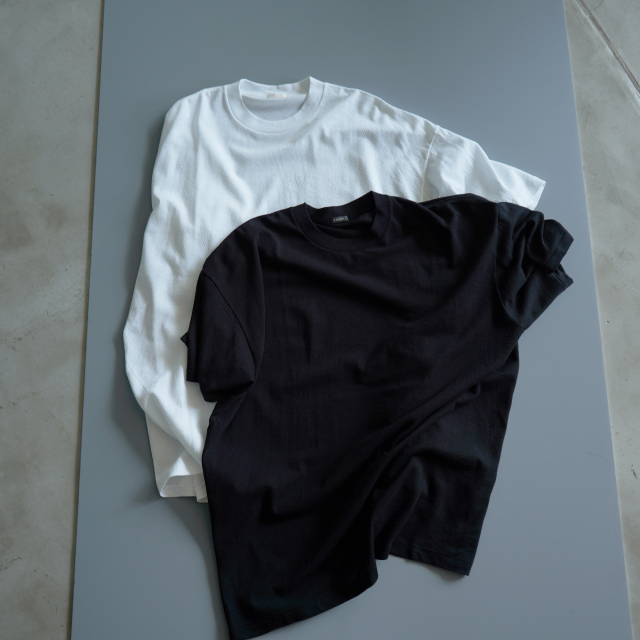 COMOLI 25SS コットンメッシュ 半袖クルー Tシャツ fit=scale-down,w=1200