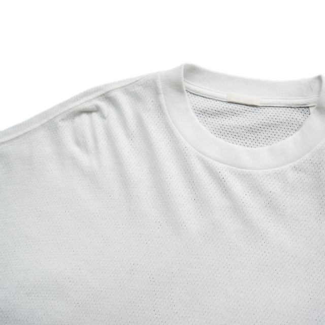 COMOLI コットンメッシュ 半袖Tシャツ