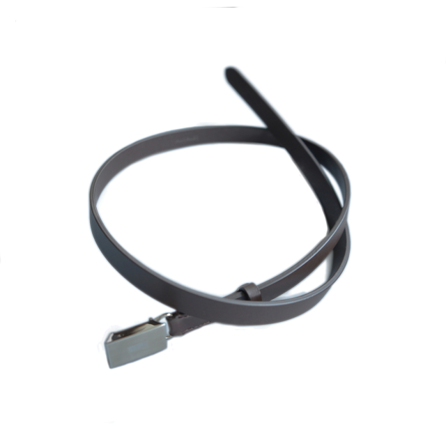 AURALEE SLIDE BUCKLE BELT BROWN