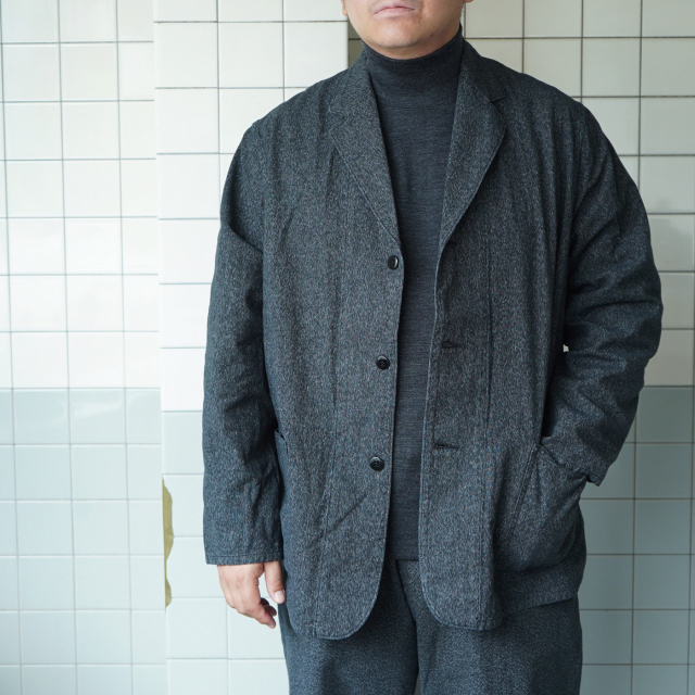 【HERILL】Blackschambray Workjacket HERILL Blackchambray Workjacket Black