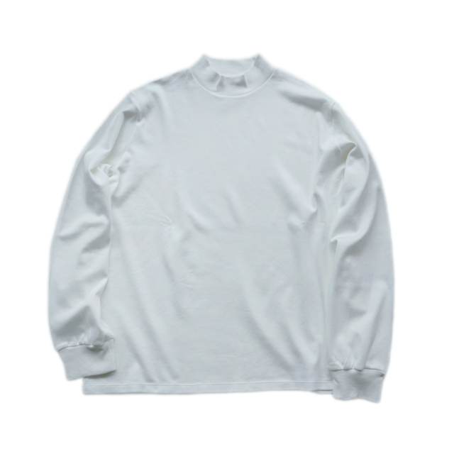 awasa supima aging smooth mock neck