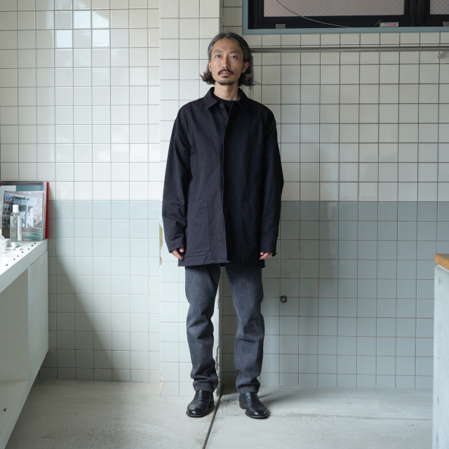 COMOLI ポストワークツイル ジャケット BLACK