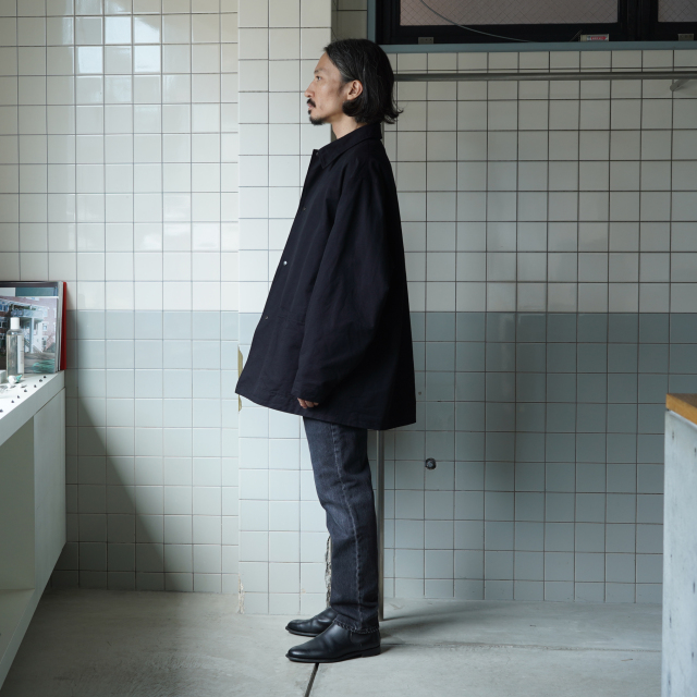 COMOLI ポストワークツイル ジャケット BLACK