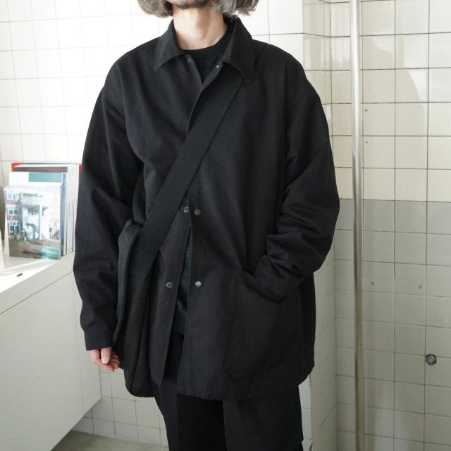 COMOLI ポストワークツイル ジャケット BLACK